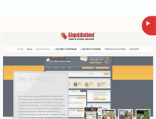 Tablet Screenshot of liquidation.com.br
