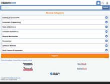 Tablet Screenshot of liquidation.com