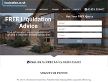 Tablet Screenshot of liquidation.co.uk